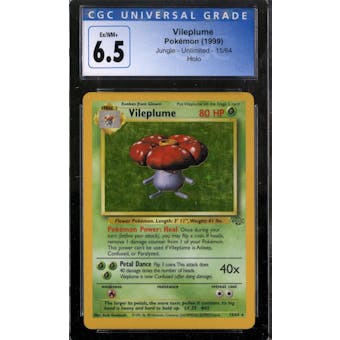 Pokemon Jungle Vileplume 15/64 CGC 6.5 No Subs
