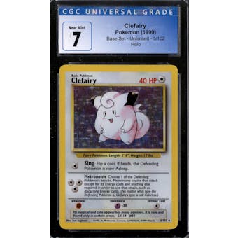 Pokemon Base Set Unlimited Clefairy 5/102 CGC 7