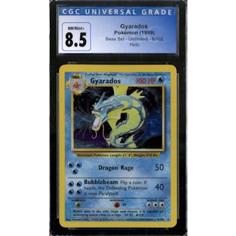 Pokemon Base Set Unlimited Gyarados 6/102 CGC 8.5