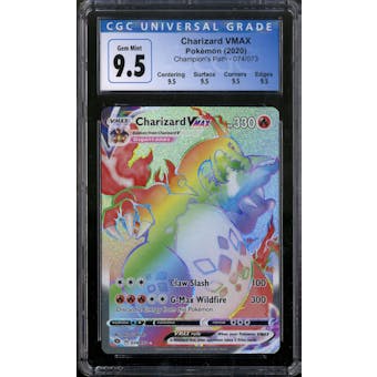Pokemon Champion's Path Charizard VMAX 74/73 CGC 9.5 *012 Quad