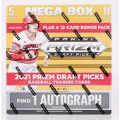 2021 Panini Prizm Draft Picks Baseball Mega Box (Red Velocity Prizms)