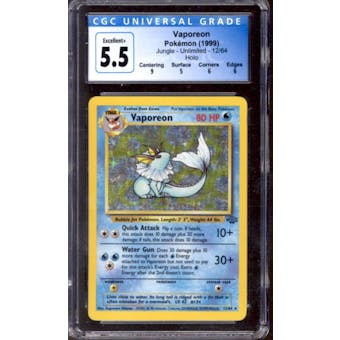 Pokemon Jungle Vaporeon 12/64 CGC 5.5
