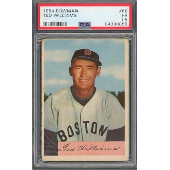 1954 Bowman #66 Ted Williams PSA 1.5 *0859 (Reed Buy)