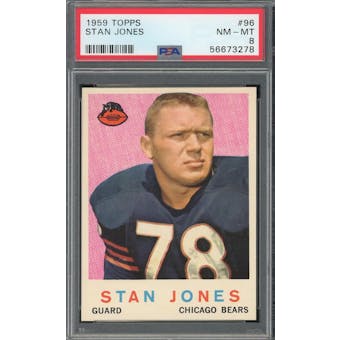 1959 Topps #96 Stan Jones PSA 8 *3278 (Reed Buy)