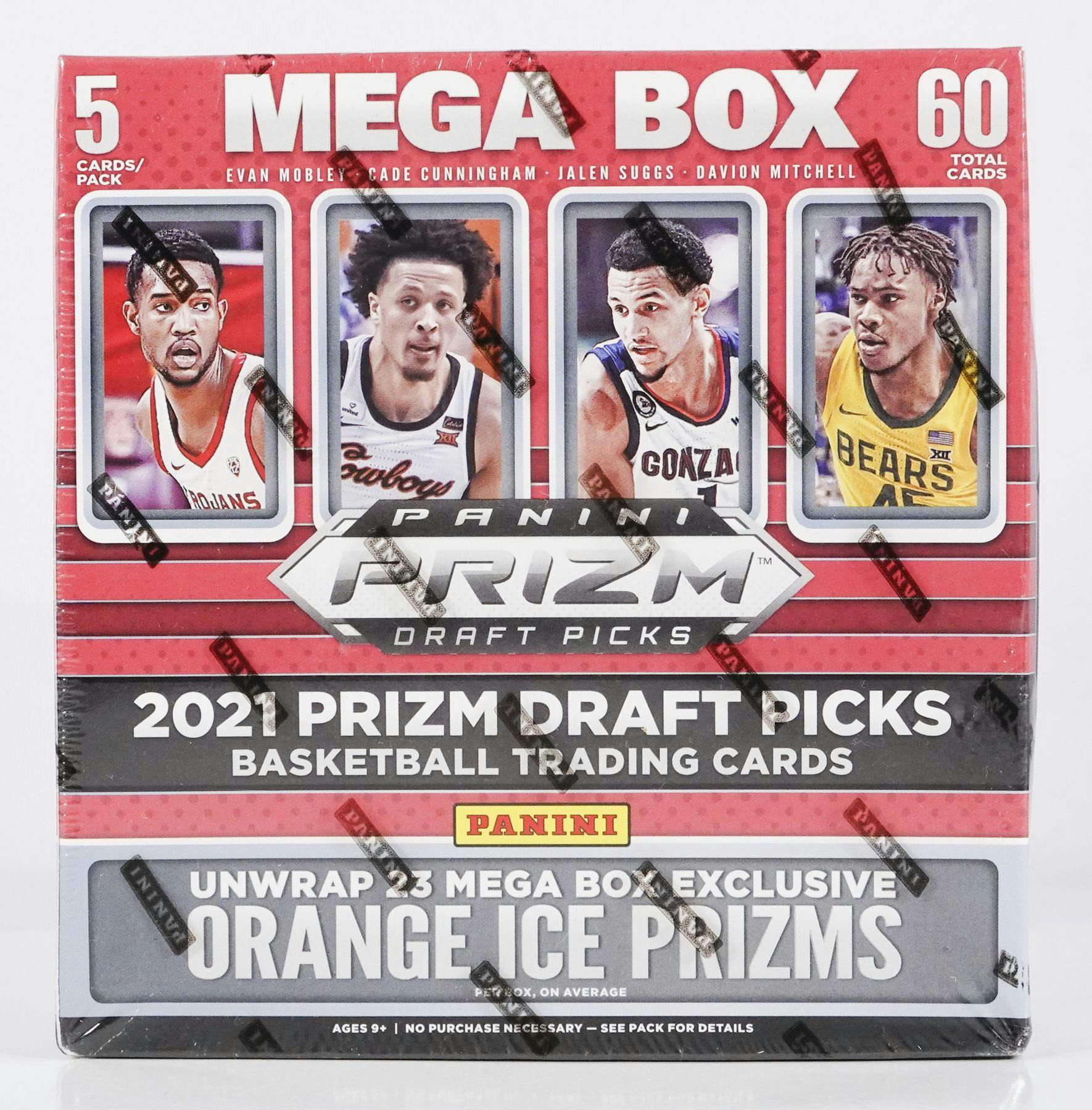 2021/22 Panini Prizm Draft Picks Basketball Mega Box (Orange Ice
