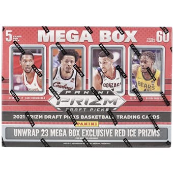 2021/22 Panini Prizm Draft Picks Basketball Mega Box (Red Ice Prizms!) (Lot of 6)