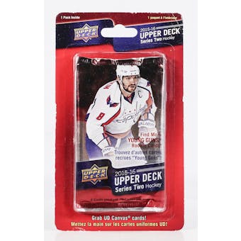 2015/16 Upper Deck Series 2 Hockey Blister Pack
