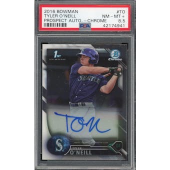 2016 Bowman Chrome #TO Tyler Oneill Prospect Auto PSA 8.5  *4941 (Reed Buy)
