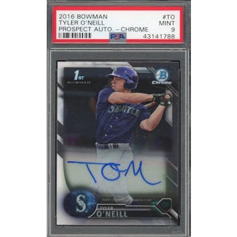 2016 Bowman Chrome #TO Tyler Oneill Prospect Auto PSA 9 *1788 (Reed Buy)