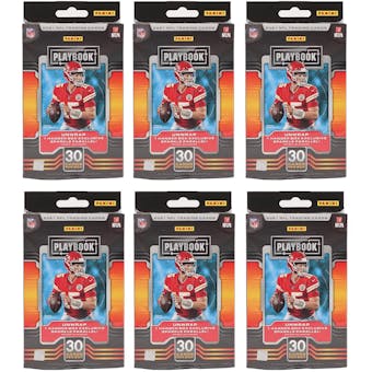 2021 Panini Playbook Football Hanger Box (Sparkle Parallel!) (Lot of 6)
