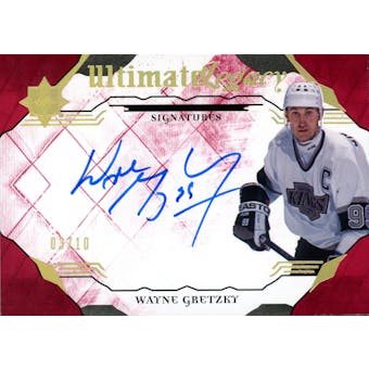 2017/18 Upper Deck Ultimate Collection Wayne Gretzky Auto Card #ULS-WG 03/10