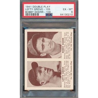1941 Double Play #105/106 Lefty Grove/Bobby Doerr PSA 6 *0210 (Reed Buy)