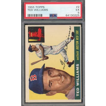 1955 Topps #2 Ted Williams PSA 5 *0225 (Reed Buy)