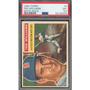 1956 Topps #5 Ted Williams WB PSA 5.5 *0233 (Reed Buy)