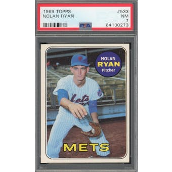 1969 Topps #533 Nolan Ryan PSA 7 *0273 (Reed Buy)
