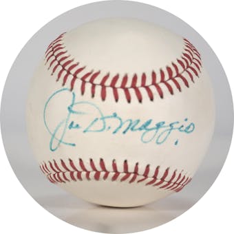 Joe DiMaggio Autographed AL MacPhail Baseball JSA XX55017 (Reed Buy)
