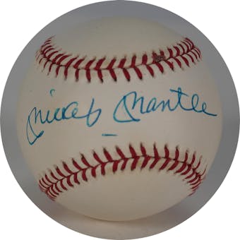 Mickey Mantle Autographed AL Budig Baseball JSA XX55032 (Reed Buy)