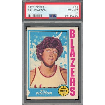1974/75 Topps #39 Bill Walton RC PSA 6 *0290 (Reed Buy)