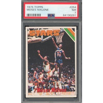 1975/76 Topps #254 Moses Malone RC PSA 7 *0291 (Reed Buy)