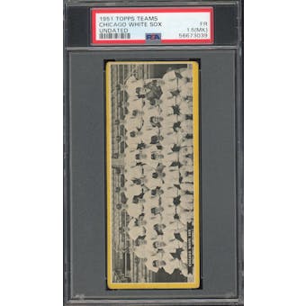 1951 Topps Teams Chicago White Sox Undated PSA 1.5MK *3039 (Reed Buy)
