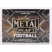 2022 Leaf Metal Draft Football Hobby Jumbo Box