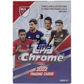 2022 Topps Chrome MLS Major League Soccer 6-Pack Blaster Box (Lot of 6)