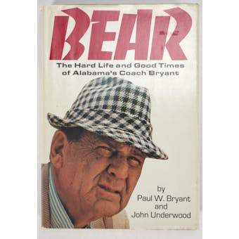 Paul "Bear" Bryant Autographed Book BEAR JSA XX41433 (pers.) (Reed Buy)