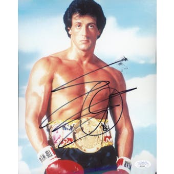 Sylvester Stallone Rocky Autographed 8x10 Photo JSA XX55069 (Reed Buy)