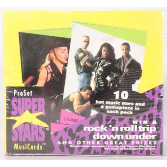 Super Stars MusiCards Series 2 Hobby Box (1991 Pro Set) (Reed Buy)