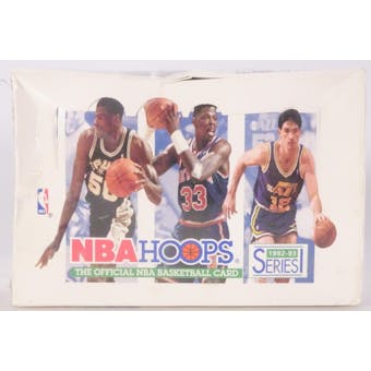 1992/93 Hoops Series 1 Basketball Hobby Box (Damaged Box) (Reed Buy)