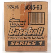 1993 Topps Series 1 Baseball Jumbo Pack Carton Box (Reed Buy)