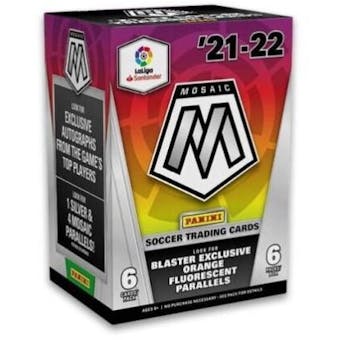 2021/22 Panini Mosaic LaLiga Soccer Blaster Box (Orange Fluorescent Parallels!)