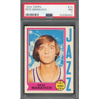 1974/75 Topps #10 Pete Maravich PSA 7 *8460 (Reed Buy)