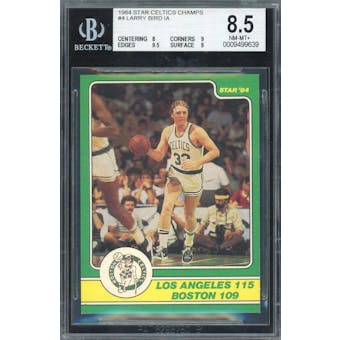1984 Star Celtics Champs #4 Larry Bird BGS 8.5 *9639 (Reed Buy)