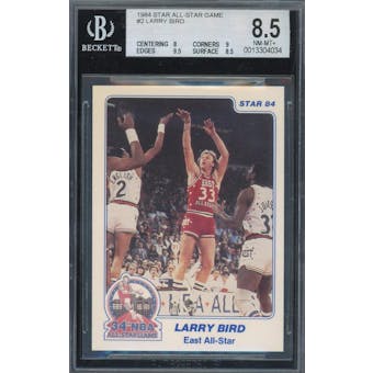1984 Star All-Star Game #2 Larry Bird BGS 8.5 *4034 (Reed Buy)