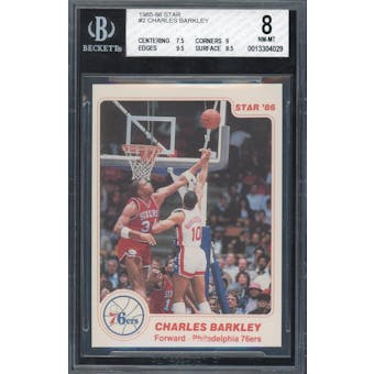 1985/86 Star #2 Charles Barkley BGS 8 *4029 (Reed Buy)