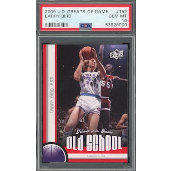 2009/10 Upper Deck Greats of the Game #152 Larry Bird PSA 10 *8000 (Reed Buy)