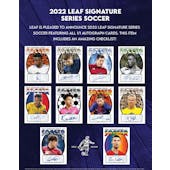 2022 Leaf Signature Series Soccer Hobby 10-Box Case (Presell)