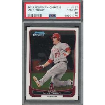 2012 Bowman Chrome #157 Mike Trout PSA 10 *1776 (Reed Buy)