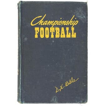 Dana X. Bible Autographed Book Championship Football JSA AB84186 (Reed Buy)