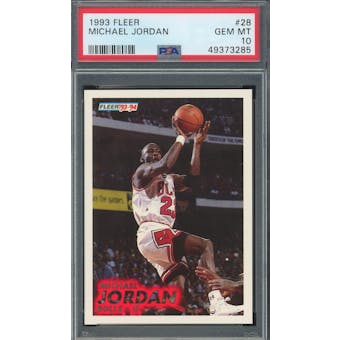 1993/94 Fleer #28 Michael Jordan PSA 10 *3285 (Reed Buy)