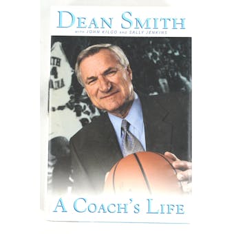 Dean Smith Autographed Book A Coach's Life JSA AB84205 (Reed Buy)