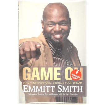 Emmitt Smith Autographed Book Game On "HOF 2010" JSA AB84276 (Reed Buy)