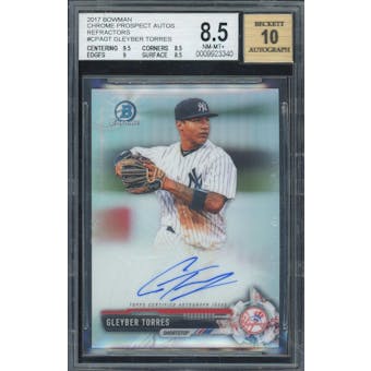 2017 Bowman Chrome Prospects #CPAGT Gleyber Torres Auto BGS 8.5 Auto 10 *3340 (Reed Buy)