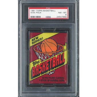 1981/82 Fleer Basketball Wax Pack PSA 8 *7999 (Reed Buy)
