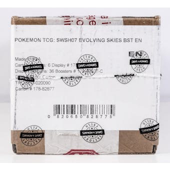 Pokemon Sword & Shield: Evolving Skies Booster 6-Box Case (Factory Fresh)
