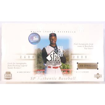 2000 Upper Deck SP Authentic Baseball Hobby Box (Reed Buy)
