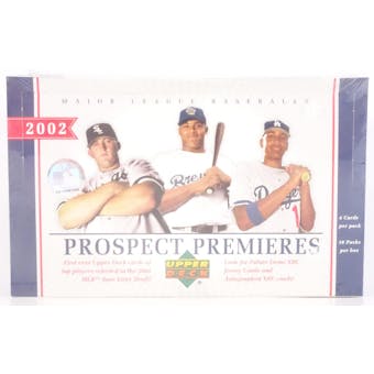 2002 Upper Deck Prospect Premieres Baseball Hobby Box (Reed Buy)