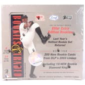 2003 Donruss Leaf Playoff Rookies & Traded Baseball Hobby Box (Reed Buy)