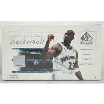 2001/02 Upper Deck SP Authentic Basketball Hobby Box (Reed Buy)